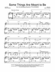 Some Things Are Meant To Be Sheet Music by Little Women (Musical)