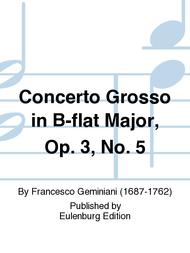 Concerto grosso Bb major op. 3/5 Sheet Music by Francesco Geminiani