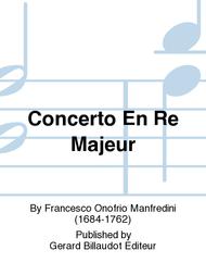 Concerto En Re Majeur Sheet Music by Francesco Onofrio Manfredini