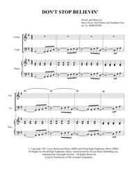 Don't Stop Believin' - Piano Trio Sheet Music by Journey