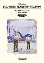 Dance Preludes for clarinet quartet Sheet Music by Witold Lutoslawski