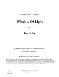 Window Of Light Sheet Music by Lorie Line