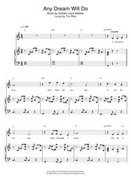 Any Dream Will Do (from Joseph And The Amazing Technicolor Dreamcoat) Sheet Music by Andrew Lloyd Webber
