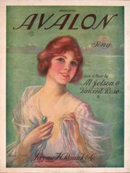 Avalon. Song Sheet Music by Al Jolson & Vincent Rose