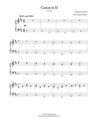 Pachelbel's Canon in D - authentic piano arrangement Sheet Music by Johann Pachelbel