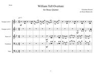 William Tell Overture - Brass Quintet Sheet Music by Gioachino Rossini