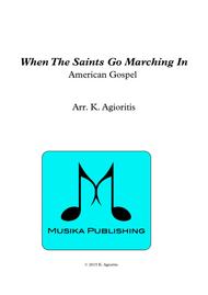 When the Saints Go Marching In - for Clarinet Quartet Sheet Music by American Gospel