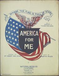 America For Me (Where the Flag is Full of Stars) Sheet Music by Caustin Miles