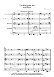 The Flapper's Ball (1920s style): Brass Quintet Sheet Music by Keith Gemmell