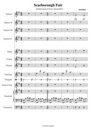 scarborough fair Sheet Music by anonimo