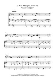 I Will Always Love You Sheet Music by Whitney Houston