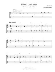 Fairest Lord Jesus - for 2-octave handbell choir Sheet Music by Traditional