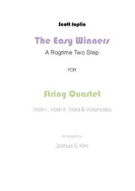 The Easy Winners for String Quartet ("The Sting" Theme) Sheet Music by Scott Joplin
