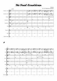 The Final Countdown - for Brass Band (with transcr. Guitar solo) Sheet Music by Europe