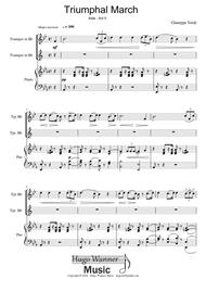 Triumphal March - Aida - Act II - For trumpet in Bb - Original key Sheet Music by Giuseppe Verdi