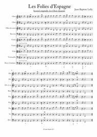 La Folies d'Espagne - Jean-Baptiste Lully  - Full Score and Parts Sheet Music by Jean-Baptiste Lully