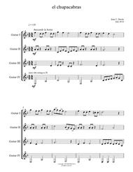 iv. el chupacabras (leyendas del valle) Sheet Music by Juan C. Davila