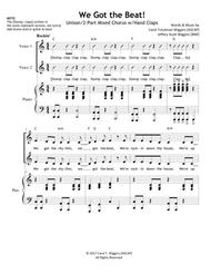 We Got the Beat! Sheet Music by Carol Troutman Wiggins [ASCAP]