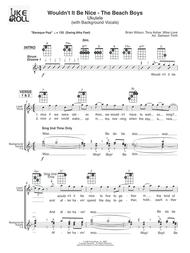 Wouldn't It Be Nice - Ukulele (with Background Vocals) Sheet Music by The Beach Boys