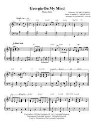 Georgia On My Mind - Piano Solo or Small Jazz Ensemble Sheet Music by Ray Charles