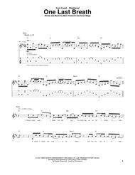 One Last Breath Sheet Music by Creed