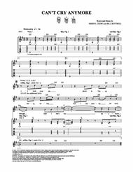 Can't Cry Anymore Sheet Music by Sheryl Crow