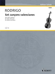 Set cancons valencianes Sheet Music by Joaquin Rodrigo
