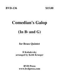 Comedian's Galop Sheet Music by Krueger