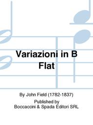 Variazioni in B Flat Sheet Music by John Field