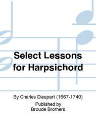 Select Lessons for Harpsichord. PF 122 Sheet Music by Charles Dieupart
