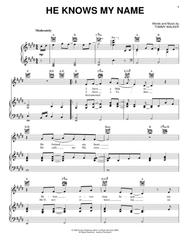 He Knows My Name Sheet Music by Tommy Walker
