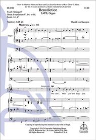 Benediction Sheet Music by David von Kampen