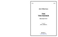 The Thunderer Sheet Music by John Philip Sousa