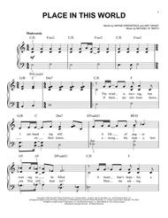 Place In This World Sheet Music by Amy Grant
