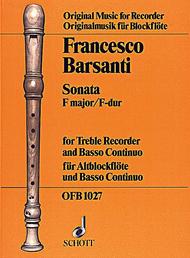 Sonata No. 5 in F major Sheet Music by Francesco Barsanti