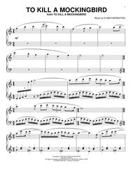 To Kill A Mockingbird Sheet Music by Elmer Bernstein