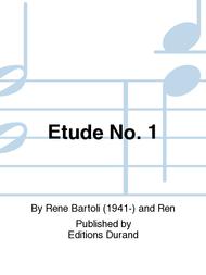 Etude No. 1 Sheet Music by Rene Bartoli