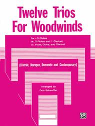 Twelve Trios for Woodwinds Sheet Music by Don Schaeffer