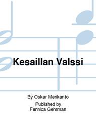Kesaillan Valssi Sheet Music by Oskar Merikanto