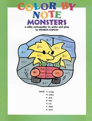 Color by Note Monsters Sheet Music by Sharon Kaplan