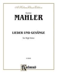 Fourteen Songs including Nine from Des Knaben Wunderhorn Sheet Music by Gustav Mahler