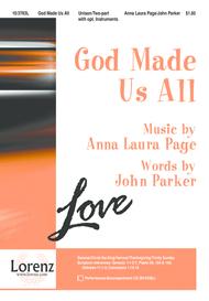 God Made Us All Sheet Music by Anna Laura Page