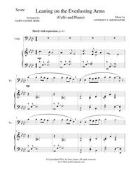 LEANING ON THE EVERLASTING ARMS (Cello/Piano and Cello Part) Sheet Music by ANTHONY J. SHOWALTER