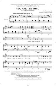 You Are The Song Sheet Music by Joseph M. Martin