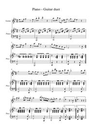 Classical guitar Piano duet Sheet Music by Jose Ferrer