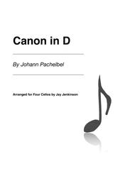 Pachelbel's Canon in D for Four Cellos Sheet Music by Johann Pachelbel
