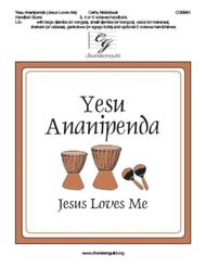 Yesu Ananipenda - Handbell Score Sheet Music by Cathy Moklebust