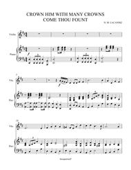 Crown Him With Many Crowns and Come Thou Fount Sheet Music by Nick Lacanski