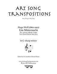 Um Mitternacht (C-sharp minor) Sheet Music by Hugo Wolf