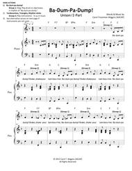 Ba-Dum-Pa-Dump! Sheet Music by Carol Troutman Wiggins